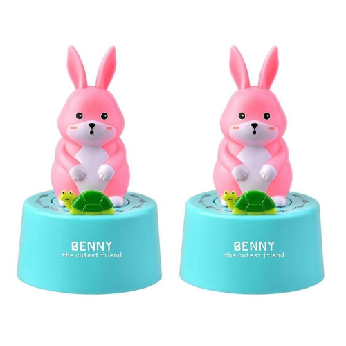 Kitchen Countdown Cartoon Animal Shape Mechanical Time Tool Student Study Exam Timing Tool Blue