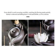 Buddha Hand Backflow Incense Burner Buddha Lotus Hand Backflow Lotus Hand Vintage Lucky Church Holde