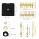 4Pcs Quartz Clock Movement Part 12Set Gold Hands Contain Numerals Kit 4
