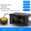 100A LCD Digital Panel Wattmeter Energy Meter with Voltage and Current Display Frequency Indicator A 4