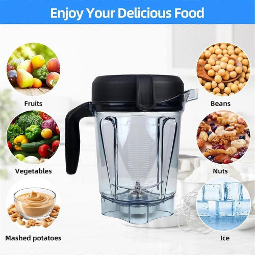 For Blender Pitcher 64oz Low-Profile Replacement for 750, 5200, 5000, 6300, 7500 Container Jar Cup 2