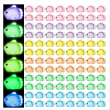 Mini Glow Fish Miniature Statue Cute Tiny Resin Flatfish Figure
