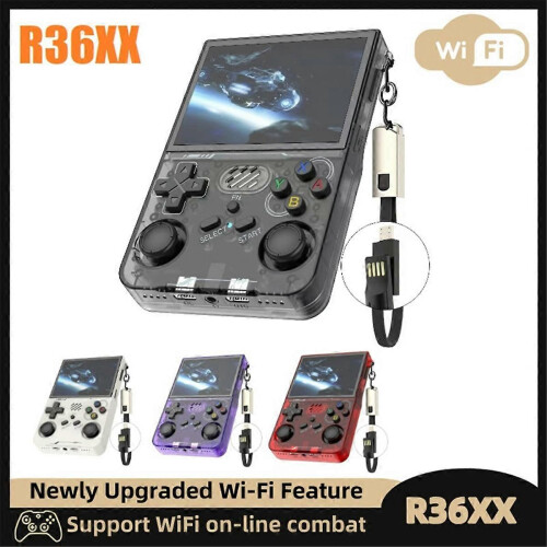 R36XX Ρετρό Κονσόλα Παιχνιδιών 64G 14000+ Παιχνίδια WiFi Οθόνη 3,5 1