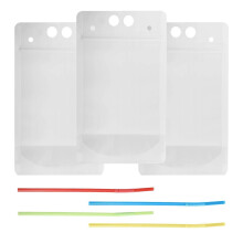100PCS 500ML Stand-Up Frosted Plastic Suction Nozzle Bag DIY Coffee Juice Milk Liquid Beverage Soup Portable Pouches