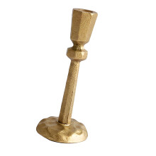 Classical Gold Coating Cast Iron Tall Candle Stand Taper- 8931