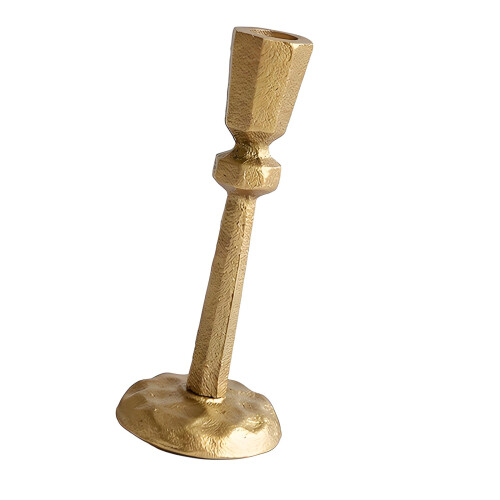Classical Gold Coating Cast Iron Tall Candle Stand Taper- 8931