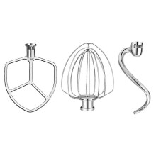 KitchenAid 5,5–6 litran yleiskoneen ruostumattomasta teräksestä valmistetut lisävarusteet