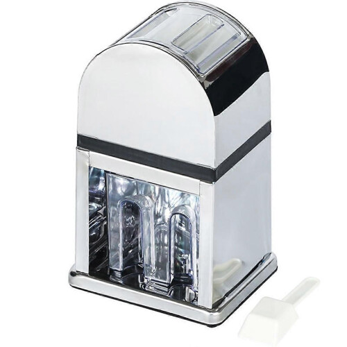 Ice Crusher Mini Ice Shavers Chopper Manual Snow Cone Smoothie Maker