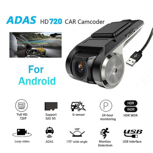 Dashcam ADAS DVR αυτοκινήτου ADAS Dashcam DVRs Βίντεο HD 720P Αυτόματη εγγραφ 1