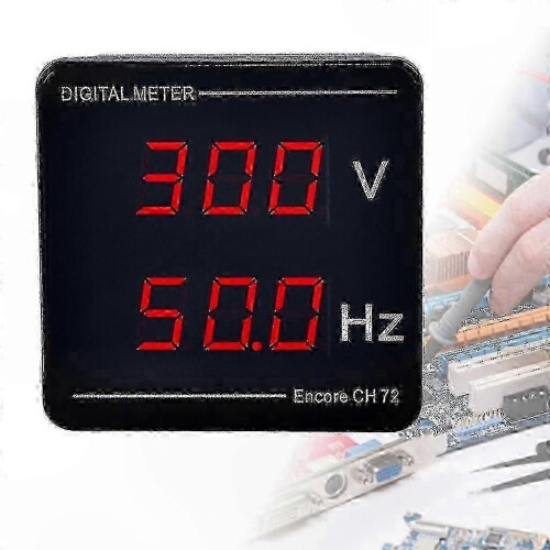 Digital Multimeter 50-500V AC Voltage 10-99.9Hz Frequency Meter with Easy Setup 1