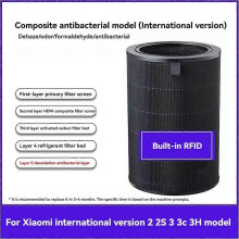 Compatibile con i purificatori d'aria Xiaomi Mijia 2, 2s, 3, 3c e 3h. Filtro antibatterico composito