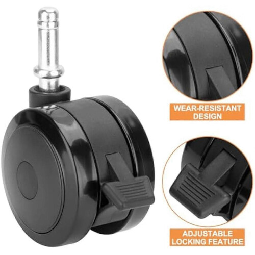 2pcs 70360 Locking Caster with Insert for 300 Grill Parts E310 E320 S330,for BBQ Wheel 1