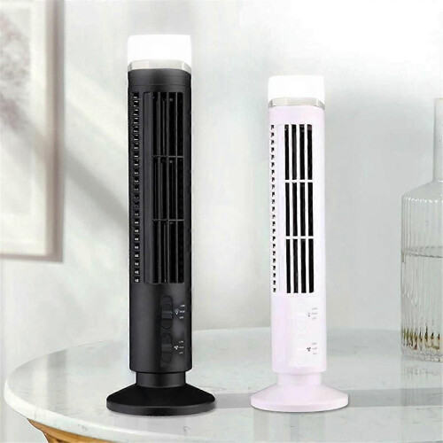 Portable Air Cooler Fan,Streamlined Tower Fan with LED,Powerful Wind,Space-Saving, Bladeless Design, 2