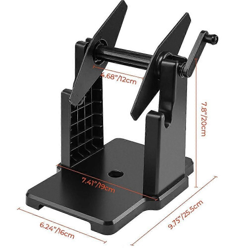 External Rolls Label Holder, 2 in 1 Fanfold Stack Paper Holder for Desktop Thermal Label Printer 2