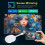 Android 14 Allwinner H313 Τηλεχειριστήριο Q2S για Youtube Google Wifi6 BT5.0 8K Τηλεχειριστήριο Φωνής 3