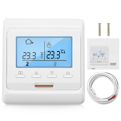 16A 230V LCD Programmable Warm Floor Heating Room Thermostat Thermoregulator Temperature Controller 1