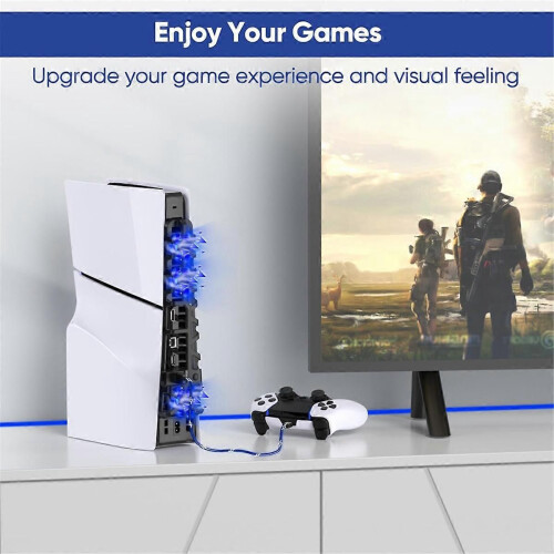 Cooling Fan compatible for Slim Console, Quiet Cooling System-Black 1