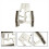 Interior Rubber Seat Crevice Storage Box Organizer Accessories Beige 3