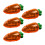 5pcs Transparent Easter Plastic Carrots Candy Box C 1