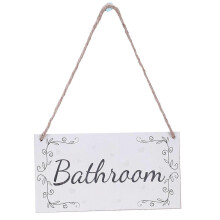 Kylpyhuone - Käsintehty ranskalainen shabby chic -tyylinen puinen sisustuskyltti / -laatta