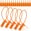 1000 Pcs Plastic Tamper Seals Tags Security Tags Seals Safety Numbered Zip Ties Labels Orange 1
