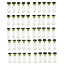 50 PCS Queen Bee Roller Cage - Plastic Beekeeping Queen Cup Kit Queen Bee Roller Cage Back Cup Hold