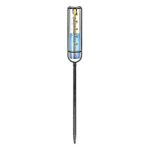 Rain Gauge , 6Inch Glass Rain Gauge Rain Gauges for Yard with Stake Best Rated Rain Gauges for Yard with Stake (Blue)