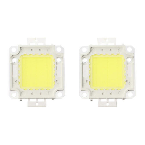 2X Λάμπα LED υψηλής ισχύος 30W Chip Light Lamp DIY White 2200Lm 6500K
