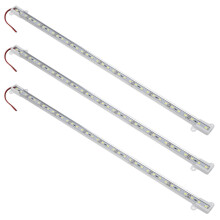 3X 50CM 12V 36 LED 5050 SMD Twardy pasek świetlny aluminiowy sztywny biały