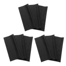 9X Microfiber Cleaning Cloth 20X19cm, Black Cleaning Cloths, Touchscreen, Smartphone Display, Glass
