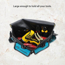 081 Bolsa multifuncional para herramientas. Bolso de hombro. Compatible con tela. Impermeable y resistente