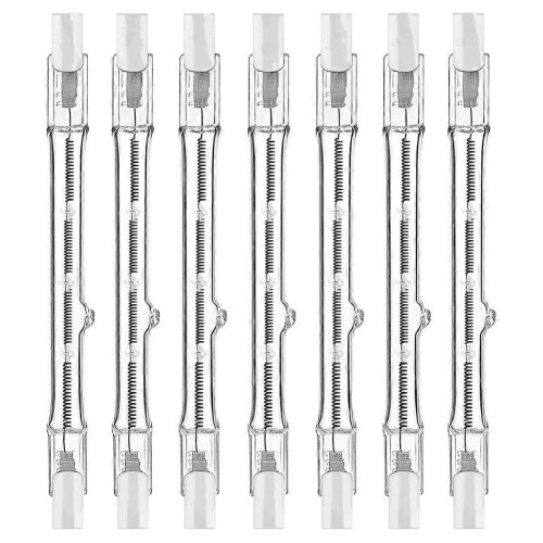 R7s Halogenlampen, 7er-Pack, 118 mm, dimmbar, 230 V, Wolfram-Linearlampe, 150 W