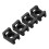 Black 4.5mm Width Cable Tie Base Saddle Type Mount Wire Holder 100Pcs 1