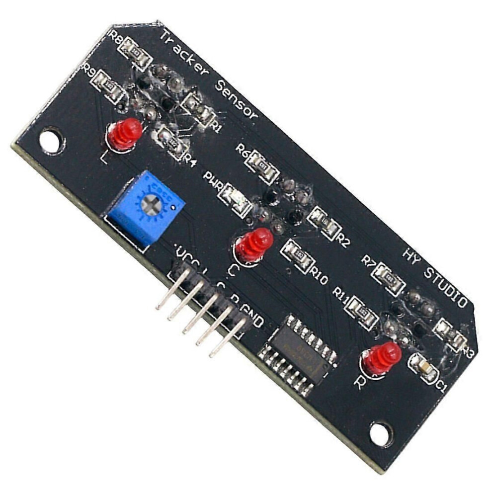 5 Pcs Dc 5V 3 Channel Infrared Line Tracker Sensor Module Trio Detector Output Tcrt5000 For Robot Kit Avr/Arm/Pic 9409192826244