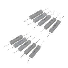 5 x 10 W 20 Ohm 5 % drahtgewickelter Keramik-Zementwiderstand 10 Watt