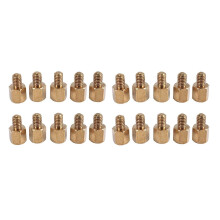 20 szt. dystansów do płyt głównych PC PCB sześciokątnych mosiężnych M3 * 5 + 4 mm