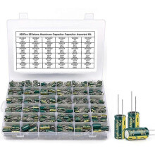 925Pcs 36 Values Aluminum Electrolytic Capacitor Assortment Kit Lowesr Capacitors Assorted Kits 10V470uF-63V470uF