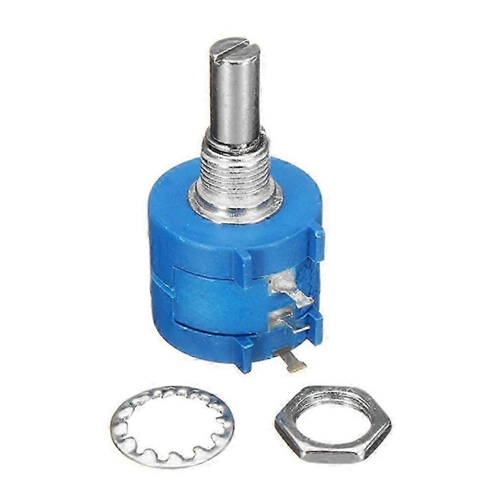 10K Ohm Adjustable Precision Potentiometer, Multiturn Resistor Component (Blue) 9409192826350