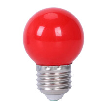Żarówka energooszczędna E27 3W 6 SMD LED, kula AC 110-240 V, czerwona