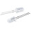 5mm Dia Clear Round Head Blue Light Emitting Diodes LED 50 Pcs 1