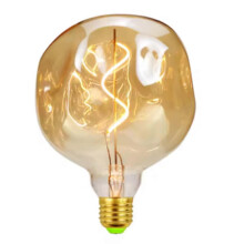 E27 Vintage LED-Glühbirne 4W 110V dimmbar, spezielle Form, große Steinbirne, dekorative Glühbirne für