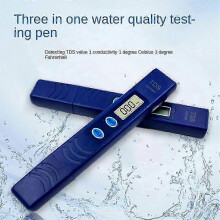 Draagbare 3-in-1 drinkwaterkwaliteitstester, nauwkeurige watertester geschikt voor thuis- en buitengebruik.