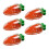 5pcs Transparent Easter Plastic Carrots Candy Box D 1