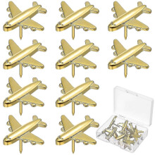 24Pcs Airplane Shaped Push Pins for Bulletin Boards, Photos, Wall Maps, Decorative Thumbtacks