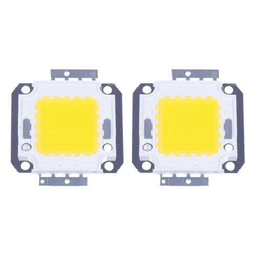 2X 3800LM 50W LED Chip Bulb Light Ζεστό Λευκό Υψηλής Ισχύος DIY