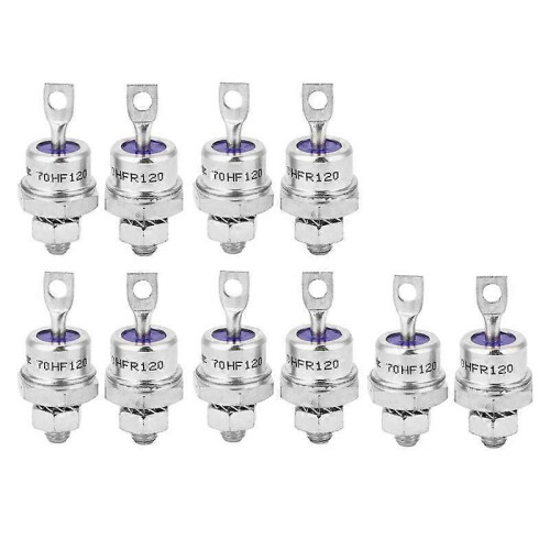 5 ζεύγη διόδων ανορθωτών σπιράλ 70HF120/70HFR120 70A 1200V υψηλής ισχύος
