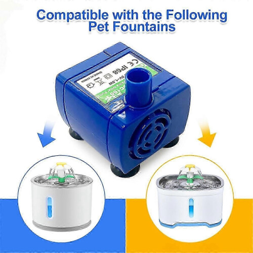 LED Light Pet Fountain Pump Motor with Water Flow Feature 2
