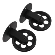 2 Stück industrielle Seilrollen für Pendelleuchten im Scheunenstil mit Stecker, Vintage-Wand- und Deckenmontage,