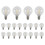 20 Pcs G40 LED Replacement Bulbs E12 Screw Base Shatterproof Globe Lights for Solar String 1