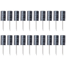 20 Pcs 1000uF 50V 13x25mm Aluminum Electrolytic Capacitors Black